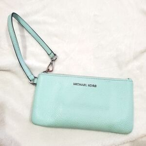Michael Kors Mint Wristlet